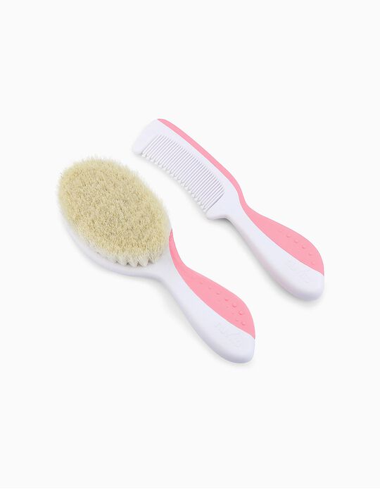 Pink Comb & Brush Set