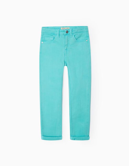 Trousers for Girls 'Skinny fit', Aqua Green