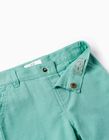 Buy Online Linen Shorts for Baby Boys 'B&S', Green