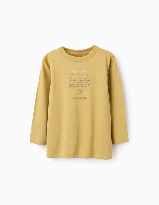 Comprar Online T-shirt de Manga Comprida para Menino 'Arts & Crafts', Amarelo