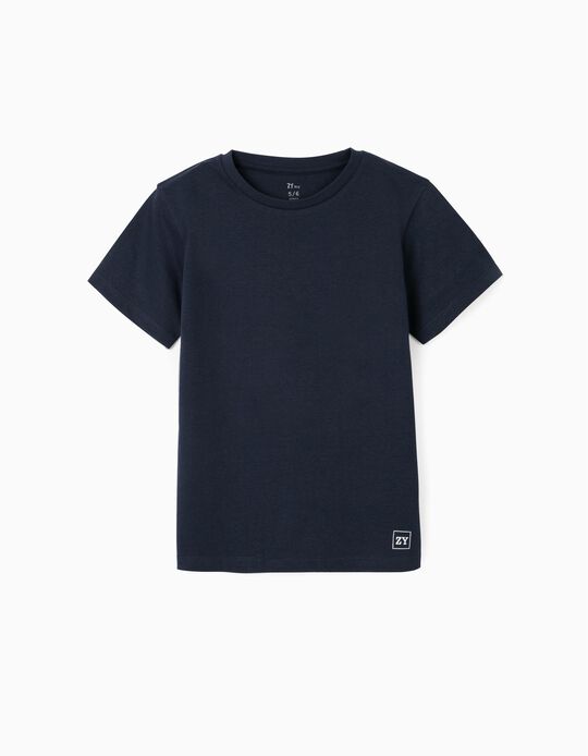 T-shirt para Menino, Azul Escuro