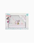 Sábanas de Cama 120x60 cm Minnie Disney Blanco/Rosa 3 piezas