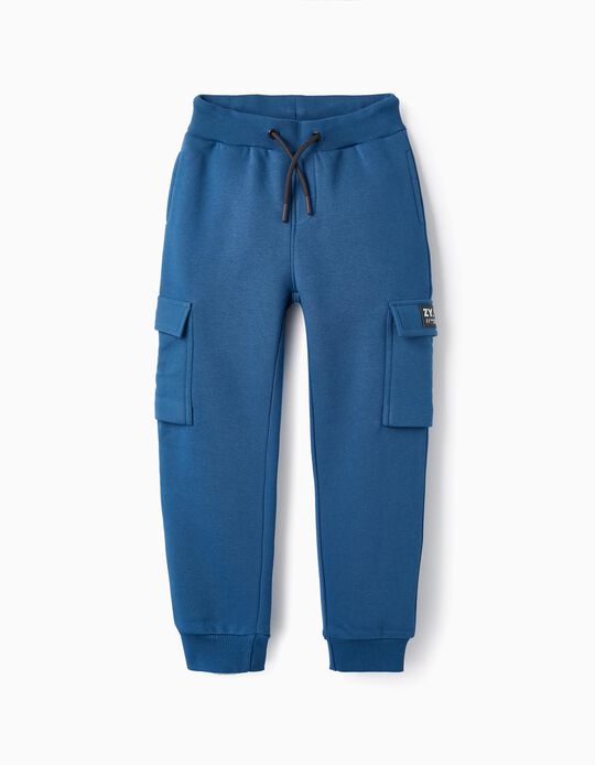 Cargo Trousers for Boys, Blue