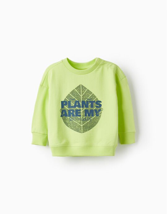 Comprar Online Sweat para Bebé Menino 'Plants Are My Soil Mates', Verde