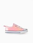 Trainers with Sequins for Girls '50's Sneakers', Pink