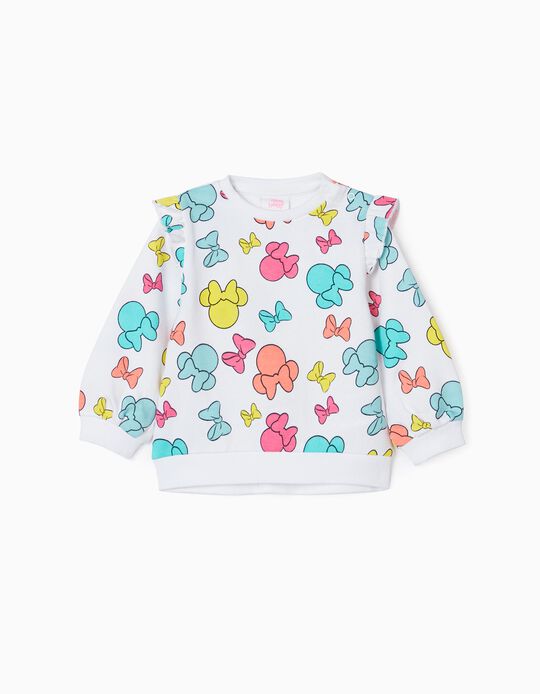 Sweatshirt for Baby Girls 'Minnie', White