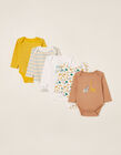 5 Bodysuits for Babies 'Free Spirit', Multicoloured