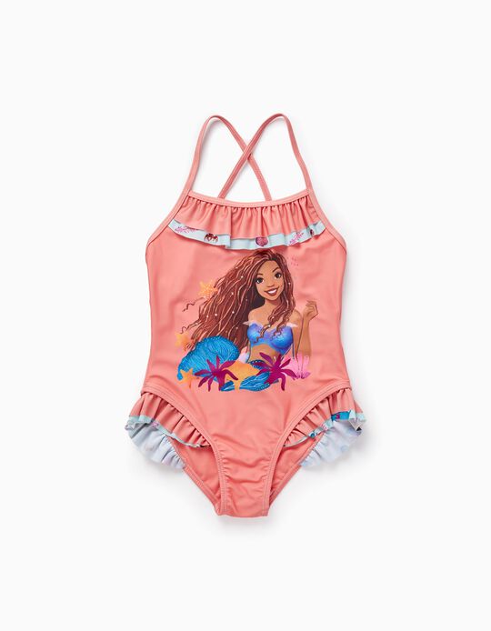 UPF60 Swimsuit for Girls 'Ariel', Coral