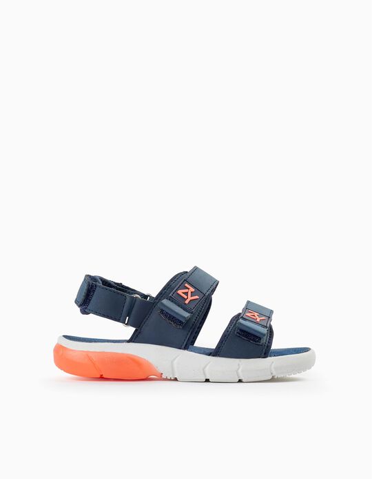 Buy Online Sandals with Lights for Boys 'Superlight ZY', Dark Blue/Orange