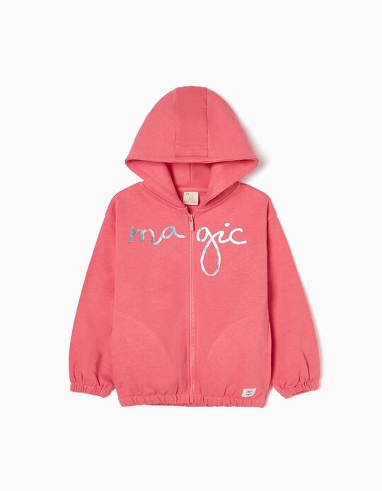 Hooded Jacket for Girls 'Magic', Pink