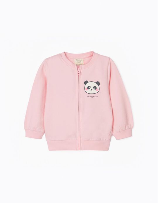 Jacket for Baby Girls 'Panda', Pink