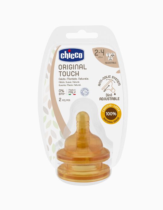 Orig. Teat Touch Variable Flow 2-4M CHICCO 2un