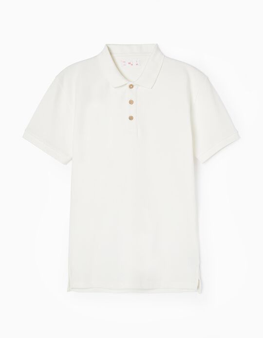 Polo Shirt for Adults 'You&Me', White