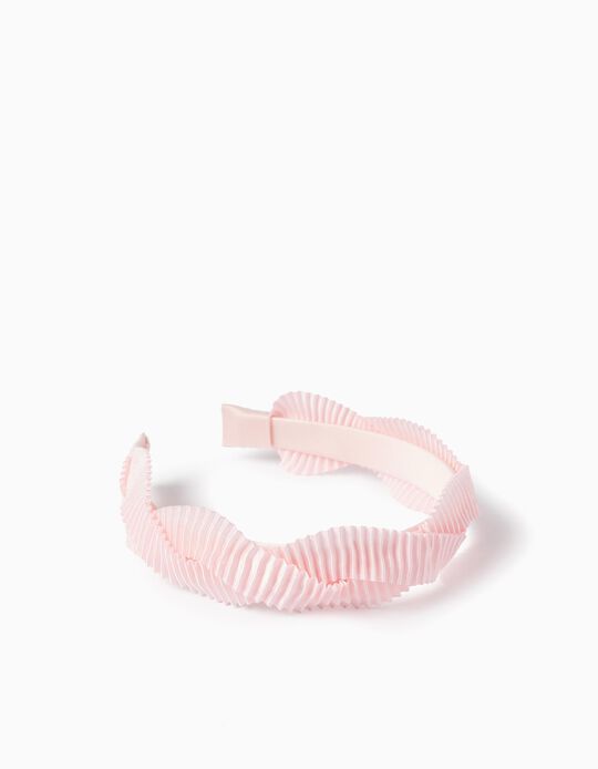 Braided Headband for Baby and Girl, Light Pink