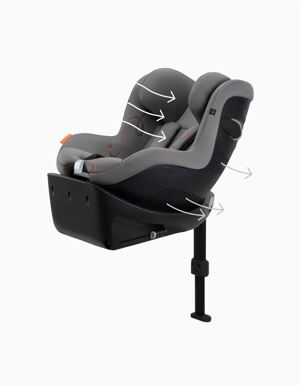 Cadeira Auto I-Size Sirona GI Lava Grey Cybex
