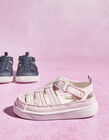Sandálias com Sola Flexível para Bebé Menina 'First Steps', Rosa