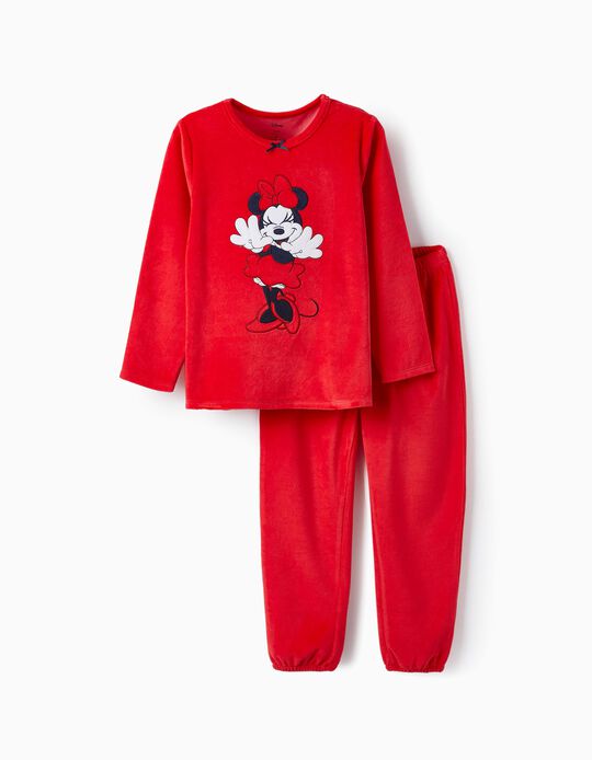 Comprar Online Pijama de Veludo para Menina 'Minnie', Vermelho