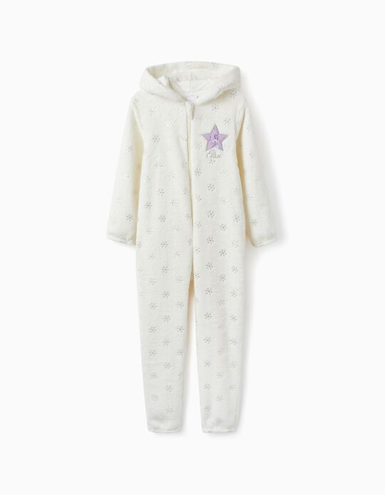 Comprar Online Pijama-Macacão com Capuz com Tiara para Menina 'Frozen II', Branco