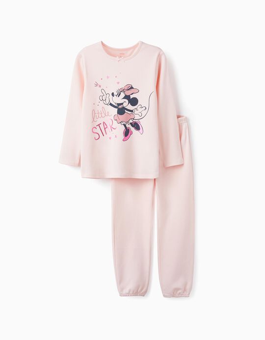 Pijama de Algodão para Menina 'Minnie', Rosa