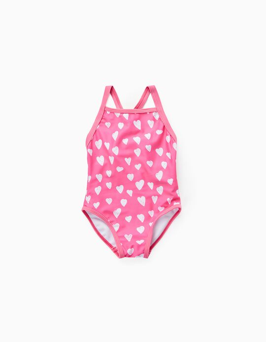 Swimsuit for Baby Girls 'Hearts', Pink