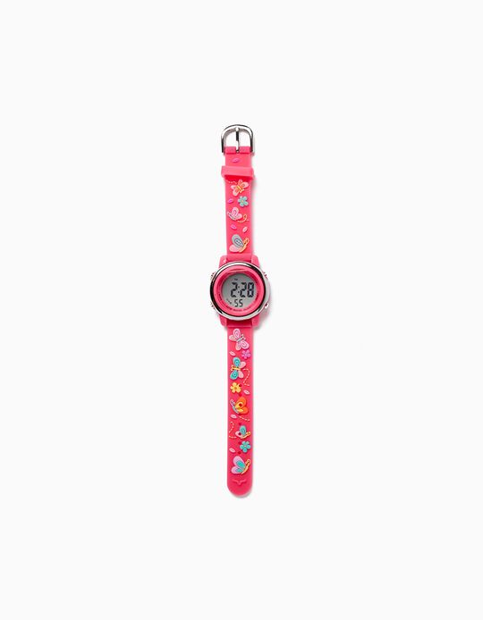 Comprar Online Relógio para Menina 'Borboletas', Rosa
