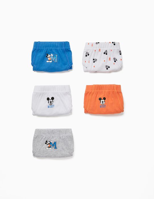 5-Pack Cotton Briefs for Boys 'Vintage Mickey', Multicoloured