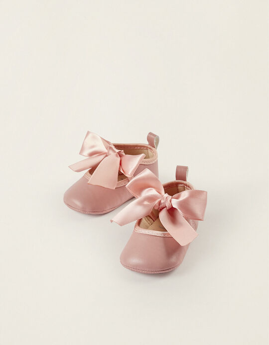 Bow Ballet Flats for Newborn, Pink