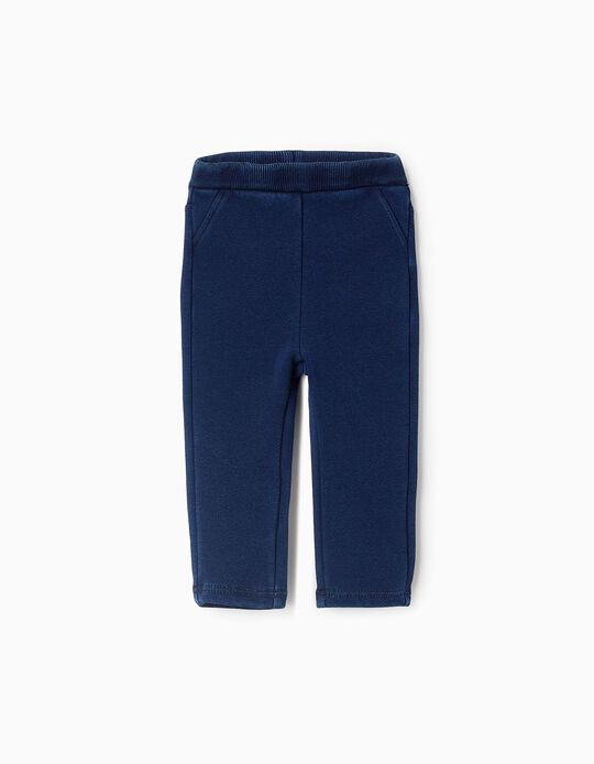 Comprar Online Jeggings Efeito Térmico para Bebé Menina, Azul Escuro