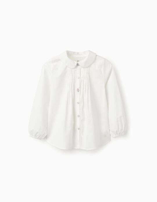 Comprar Online Camisa de Algodão para Menina, Branco