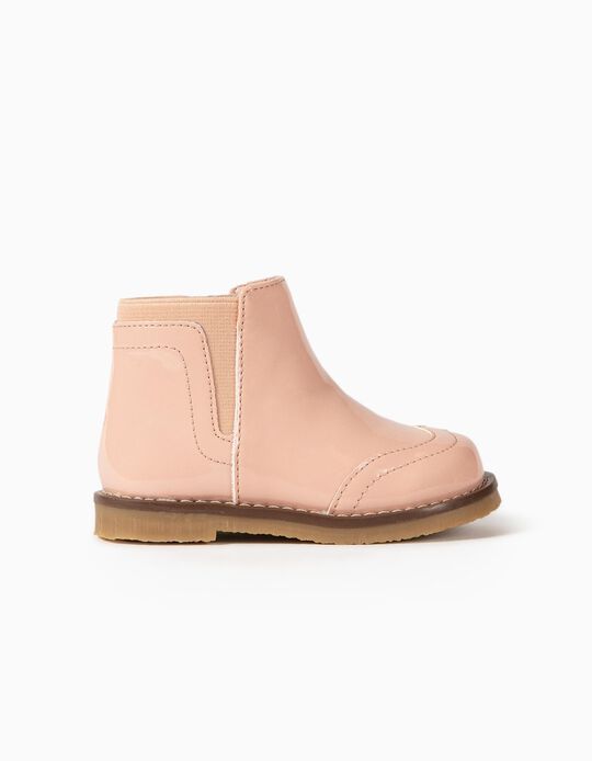 Patent Boots for Baby Girls, Pink