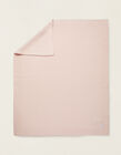 Knitted Blanket Plain 75X90Cm Zy Baby Pink