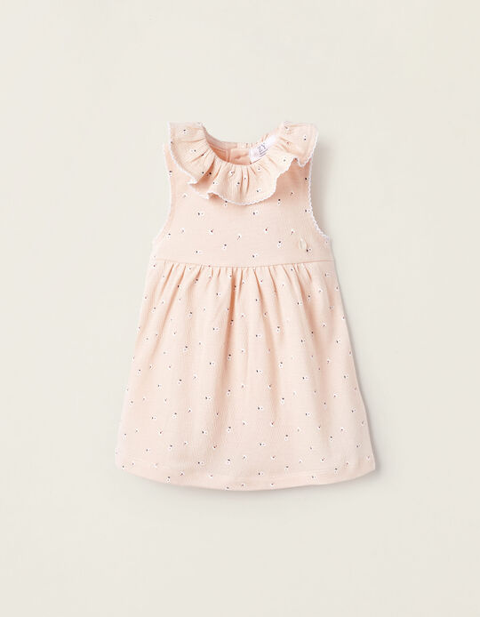 Floral Dress for Newborn Girls, Coral