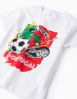 Comprar Online T-shirt de Algodão para Criança 'Bugs Bunny - Portugal', Branco