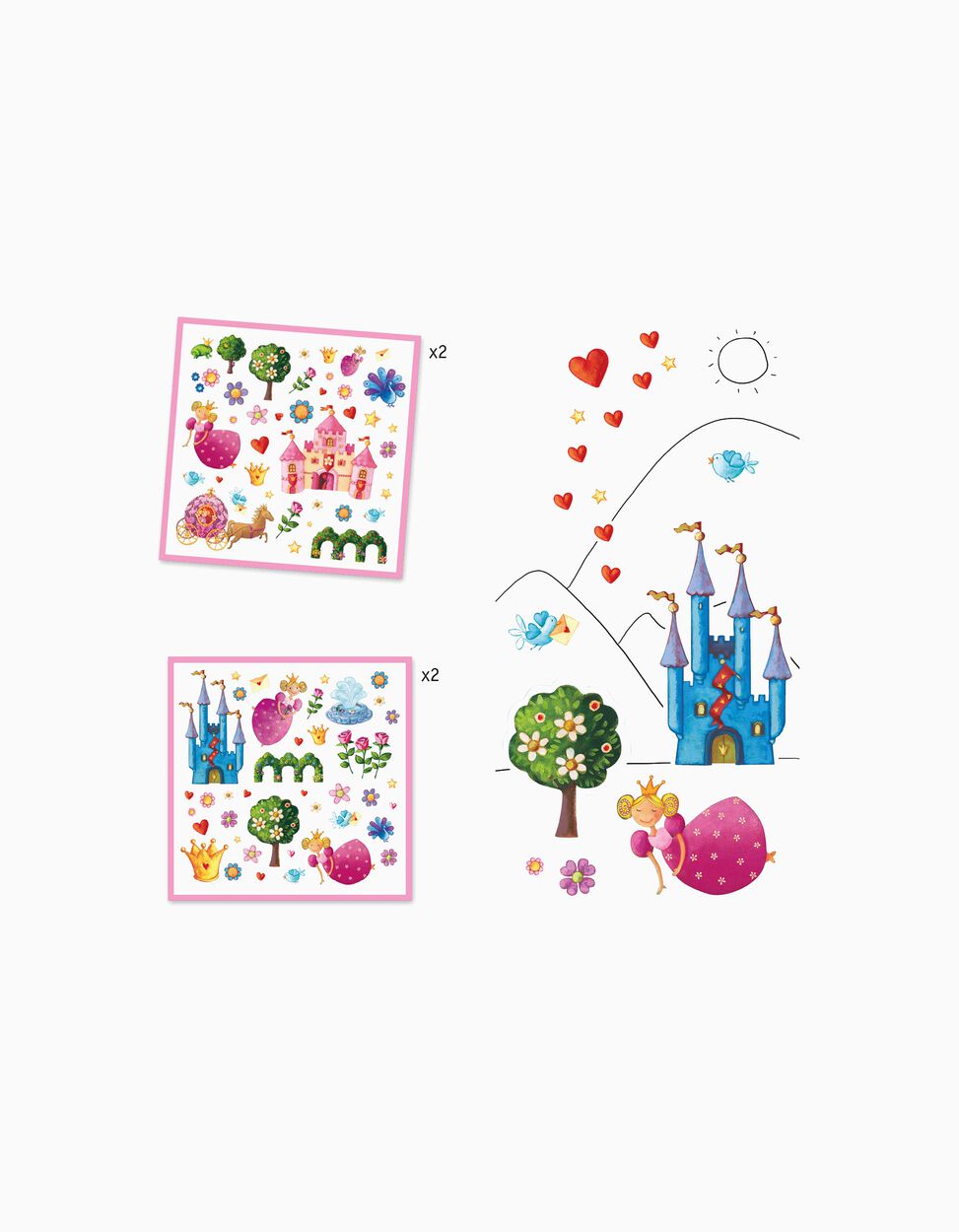 Princess Tea Party, Djeco Stickers