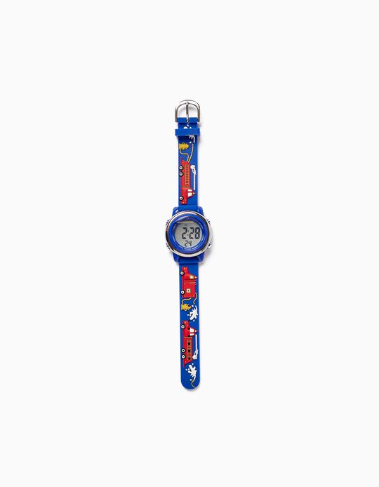 Relógio para Menino 'Bombeiros', Azul Escuro