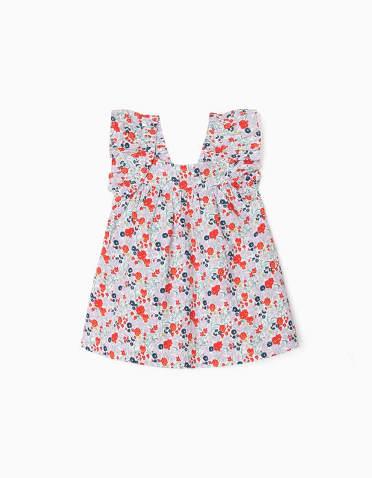 Floral Strappy Top for Girls, Multicoloured