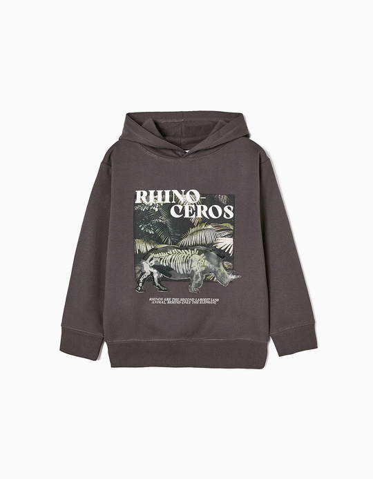 Cotton Sweatshirt for Boys 'Rhino', Dark Grey