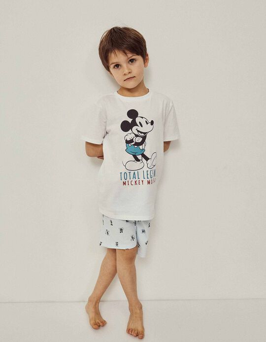 Pyjama Garçon 'Fun Mickey', Bleu/Blanc