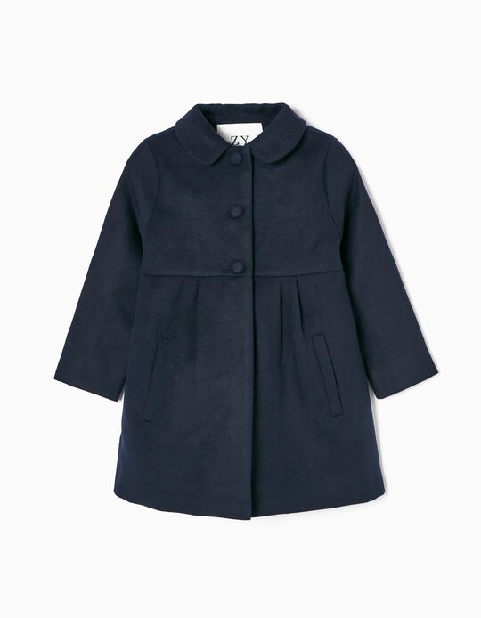 Coat for Girls, Dark Blue