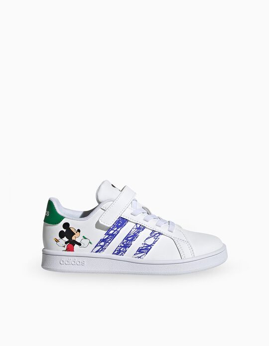 Trainers for Boys 'Mickey Adidas Grand Court', White