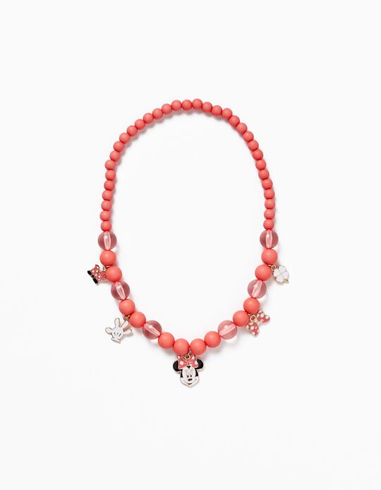 Necklace with Beads for Girls 'Minnie', Coral