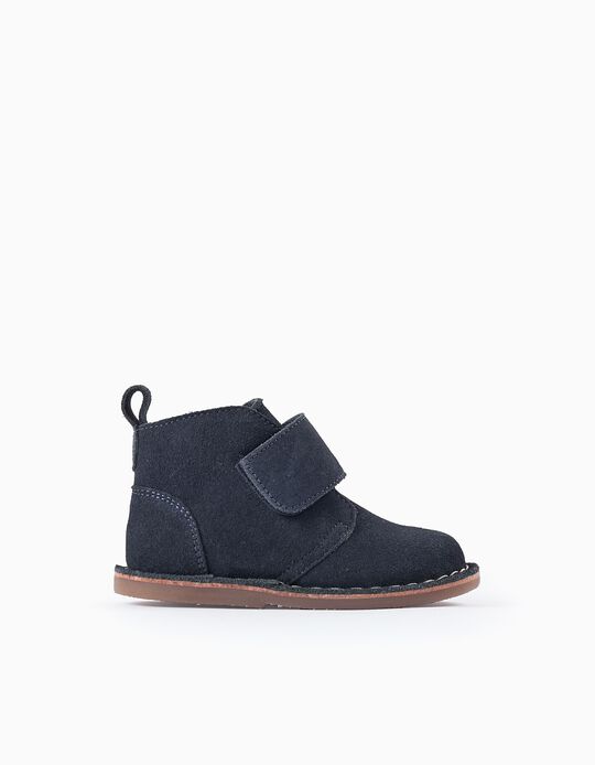 Buy Online Suede Leather Boots for Baby Boys, Dark Blue