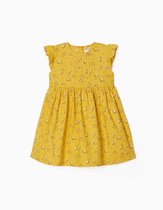 Dress for Baby Girls 'Flowers', Yellow