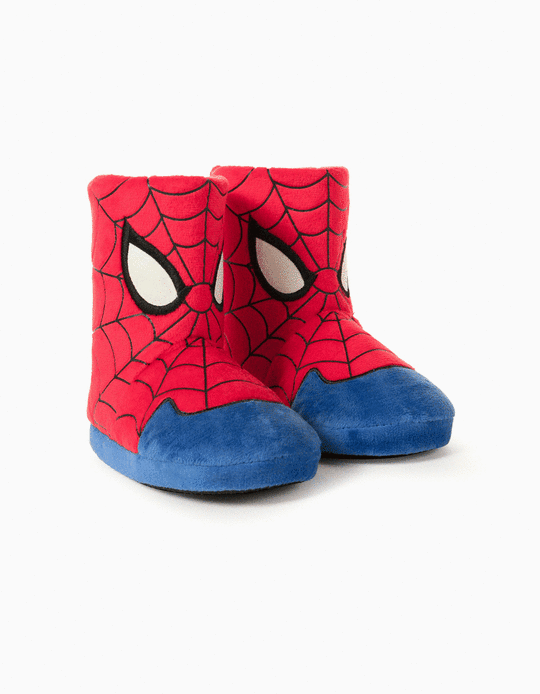 Pantufas Botas para Menino 'Spider-Man', Vermelho/Azul
