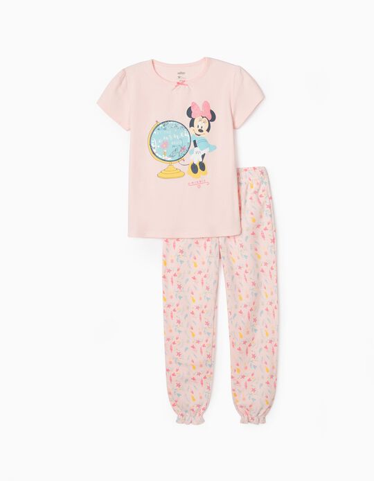Short Sleeve Pyjamas for Girls 'Nature Minnie', Pink