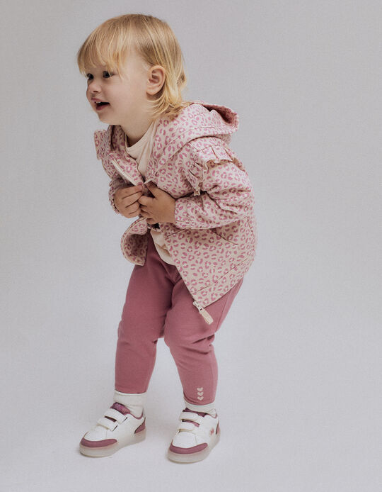 Pyjama en coton avec volants pour bébé fille 'minnie' manches courtes  minnie rose clair Zippy