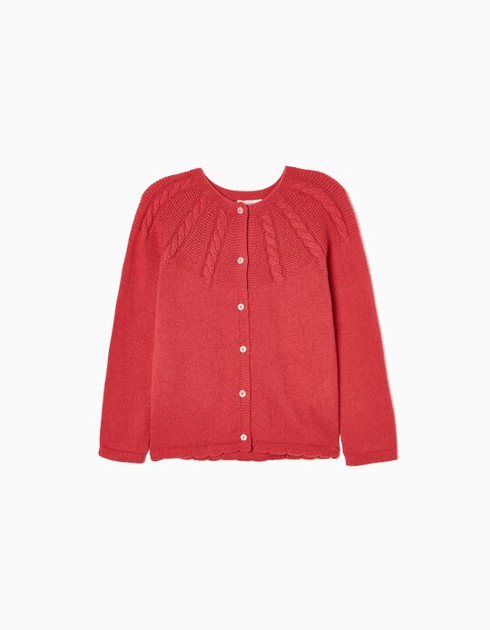 Cardigan for Girls, Red