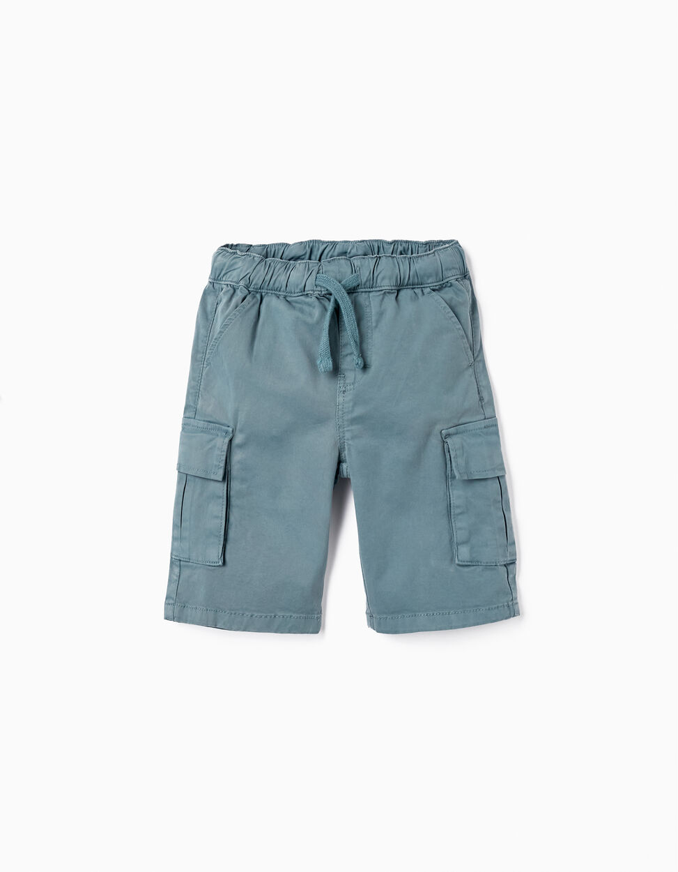 Buy Online Suede Twill Sports Shorts for Boys, Green