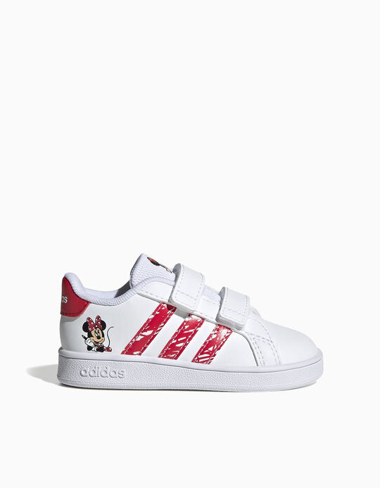 Trainers for Baby Girls 'Minnie Adidas Grand Court', White