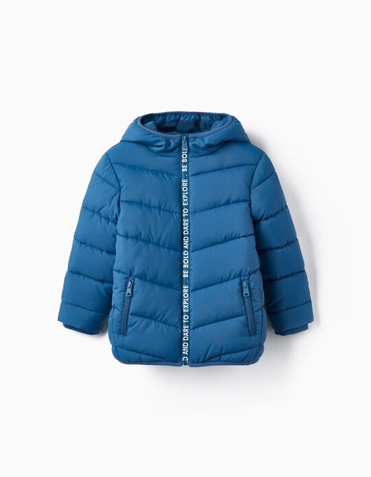 Padded Puffer Jacket for Boys 'Dare to Explore', Blue